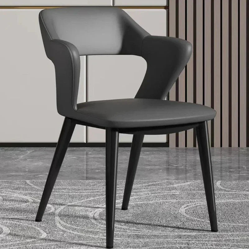 Modern Metal Dining Chair for Apartments
