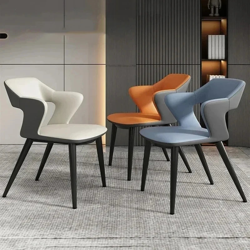 Modern Metal Dining Chair for Apartments