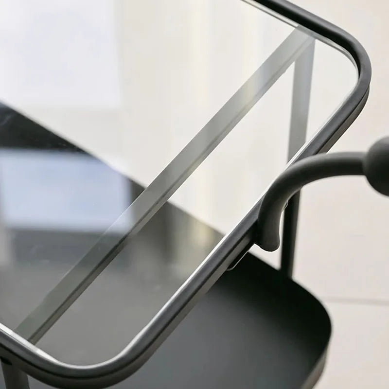 Stylish Sleek Glass Trolley