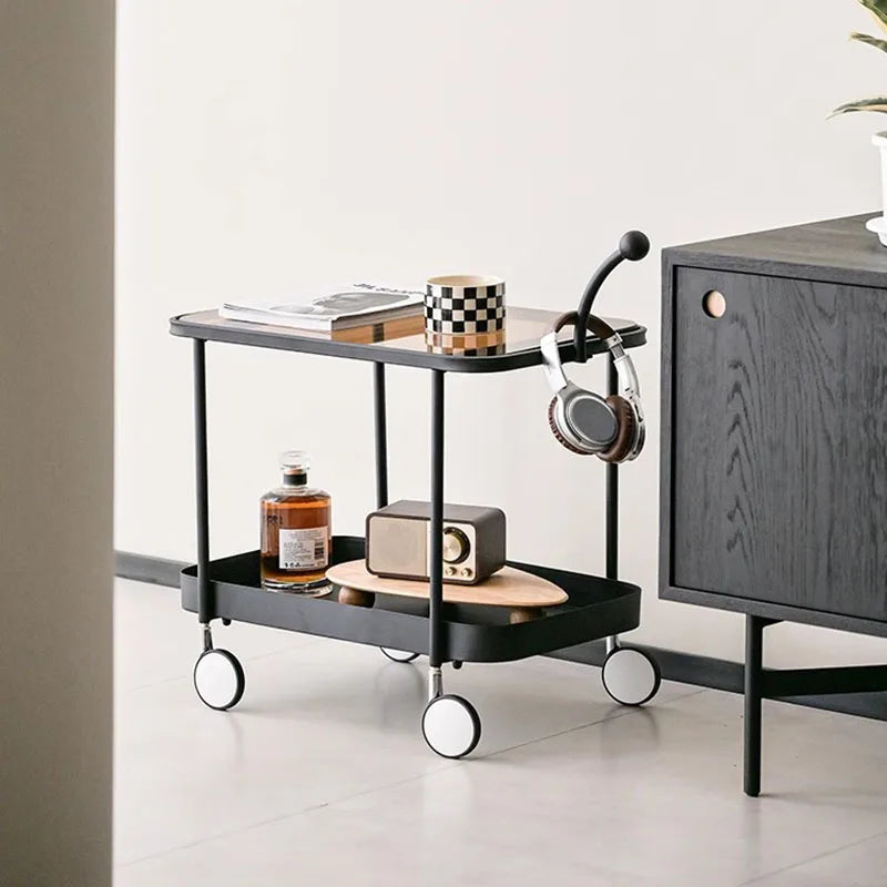 Stylish Sleek Glass Trolley