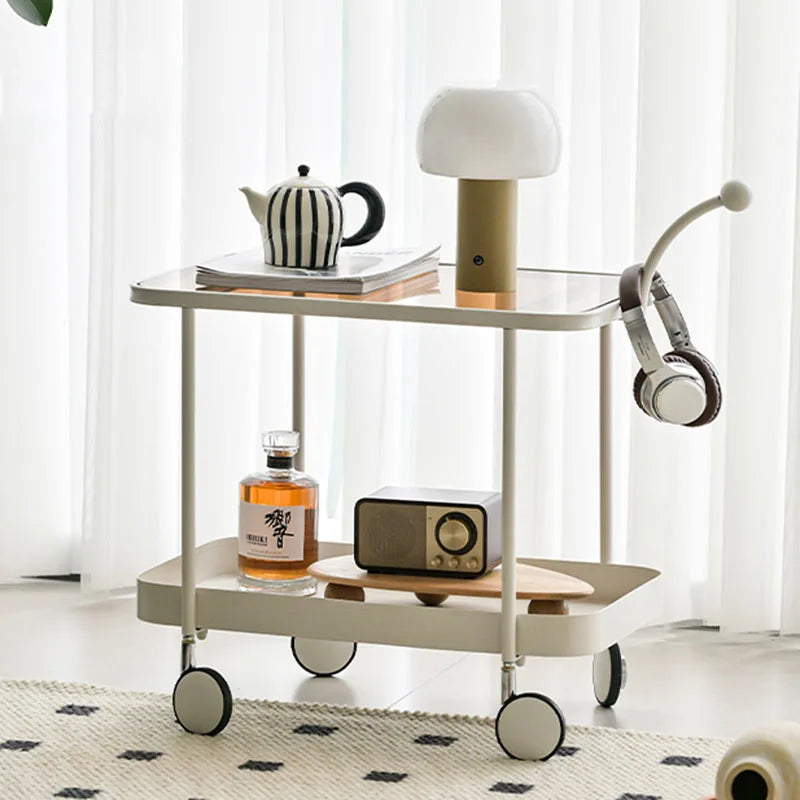 Stylish Sleek Glass Trolley