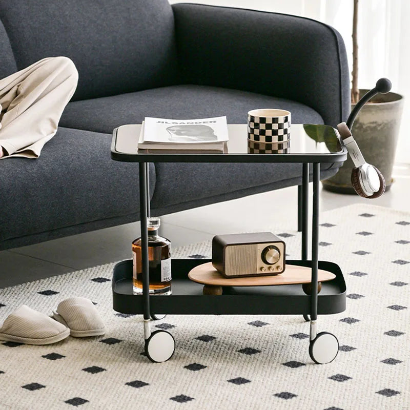 Stylish Sleek Glass Trolley