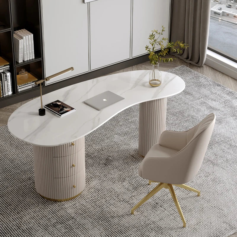 Modern Marble-Top Luxury Desk