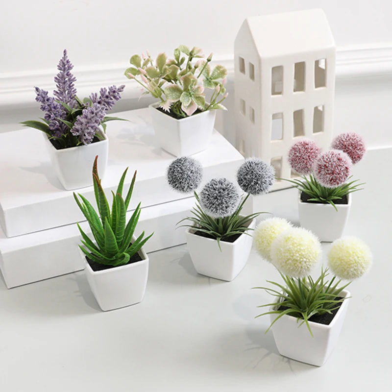 Mini Potted Plant Simulation Set