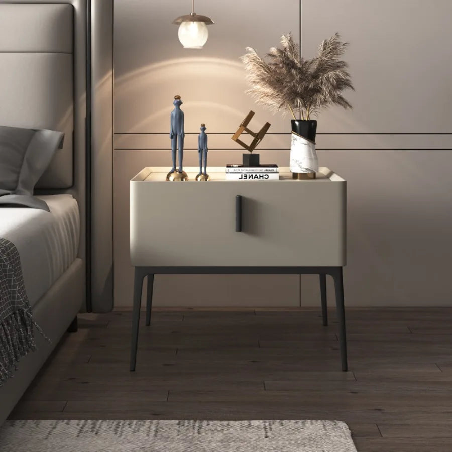 Minimalist Nordic Wooden Nightstand Set
