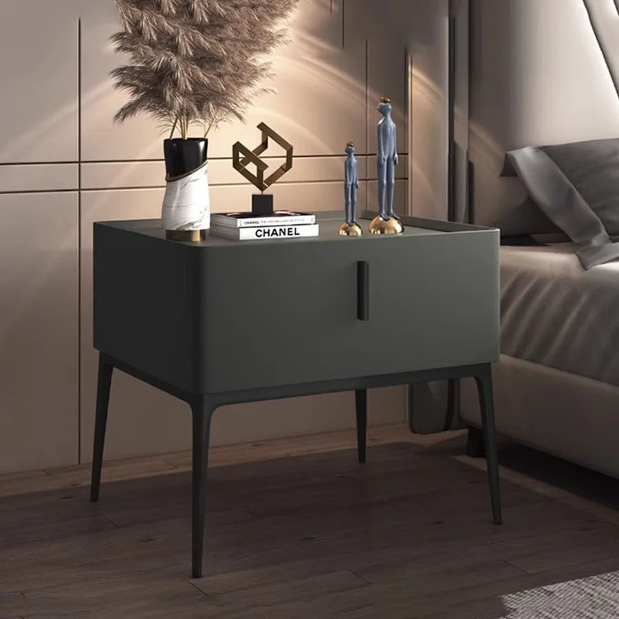 Minimalist Nordic Wooden Nightstand Set
