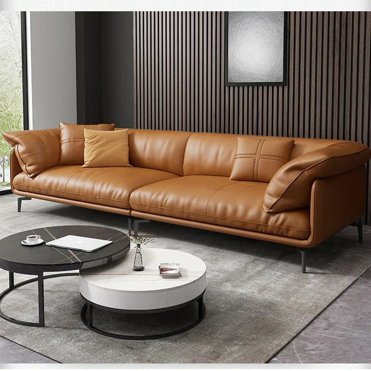 Italian-style Luxury Leather Sofa Set
