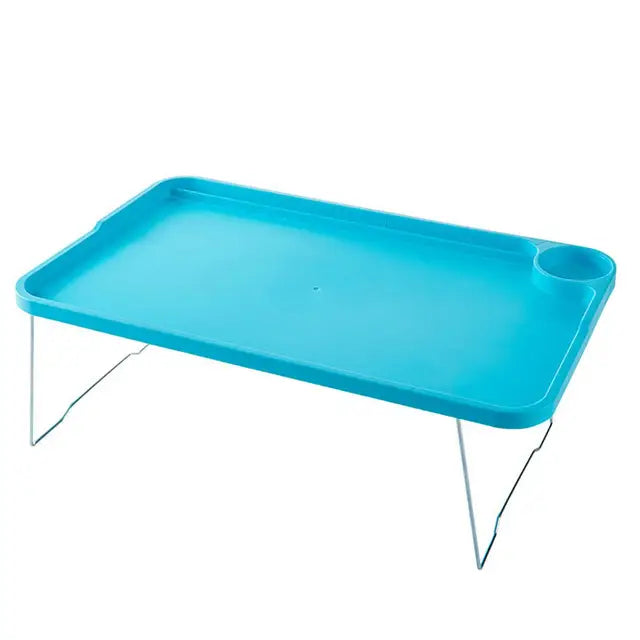 Folding Laptop Bed Table with Cup Holder