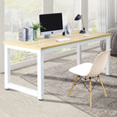 Wechseln Steel-Legged White Study Desk 2 Bild