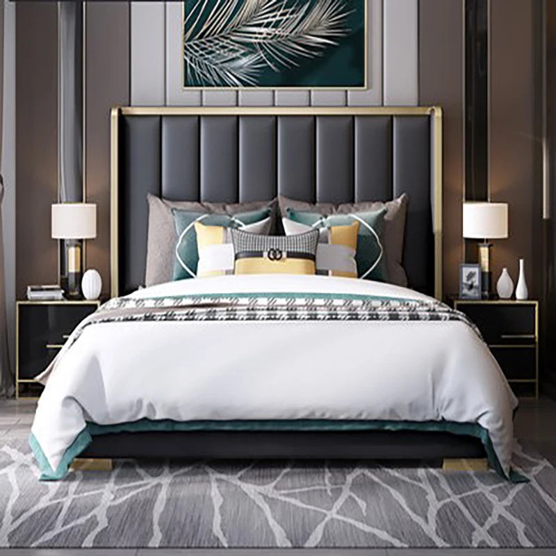 Luxe Leather Bed