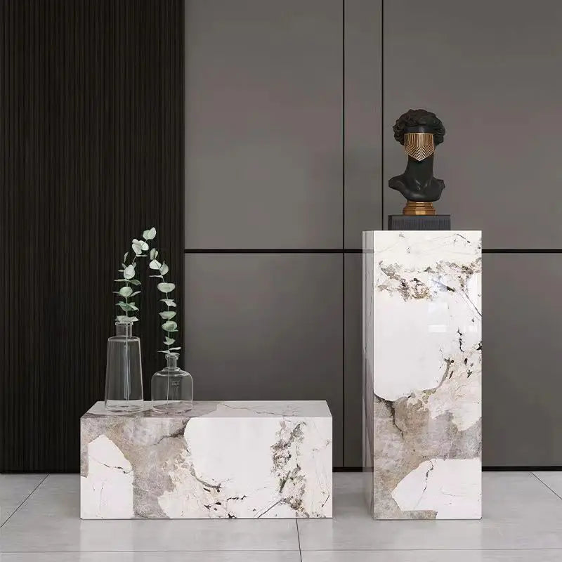 Luxurious Marble Flower Frame