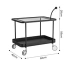 Switch Stylish Sleek Glass Trolley 3 image
