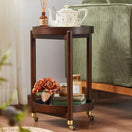 Wechseln Contemporary Solid Wood Trolley Cart 1 Bild