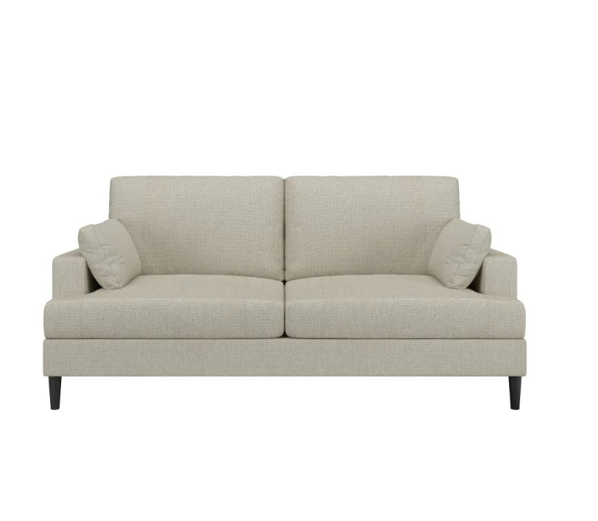 Modern Mid-Size Oatmeal Fabric Sofa