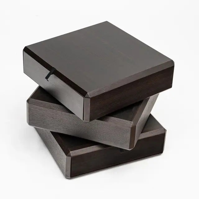Modern Solid Wood Rotating Nightstand