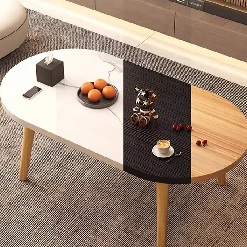 Modern Wooden Round Coffee Table