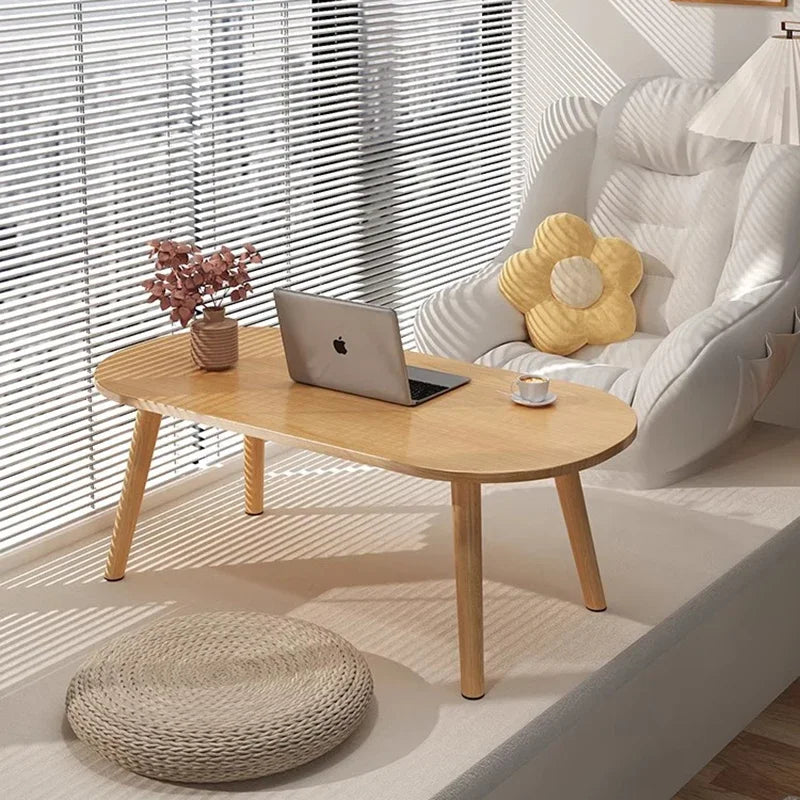 Modern Wooden Round Coffee Table